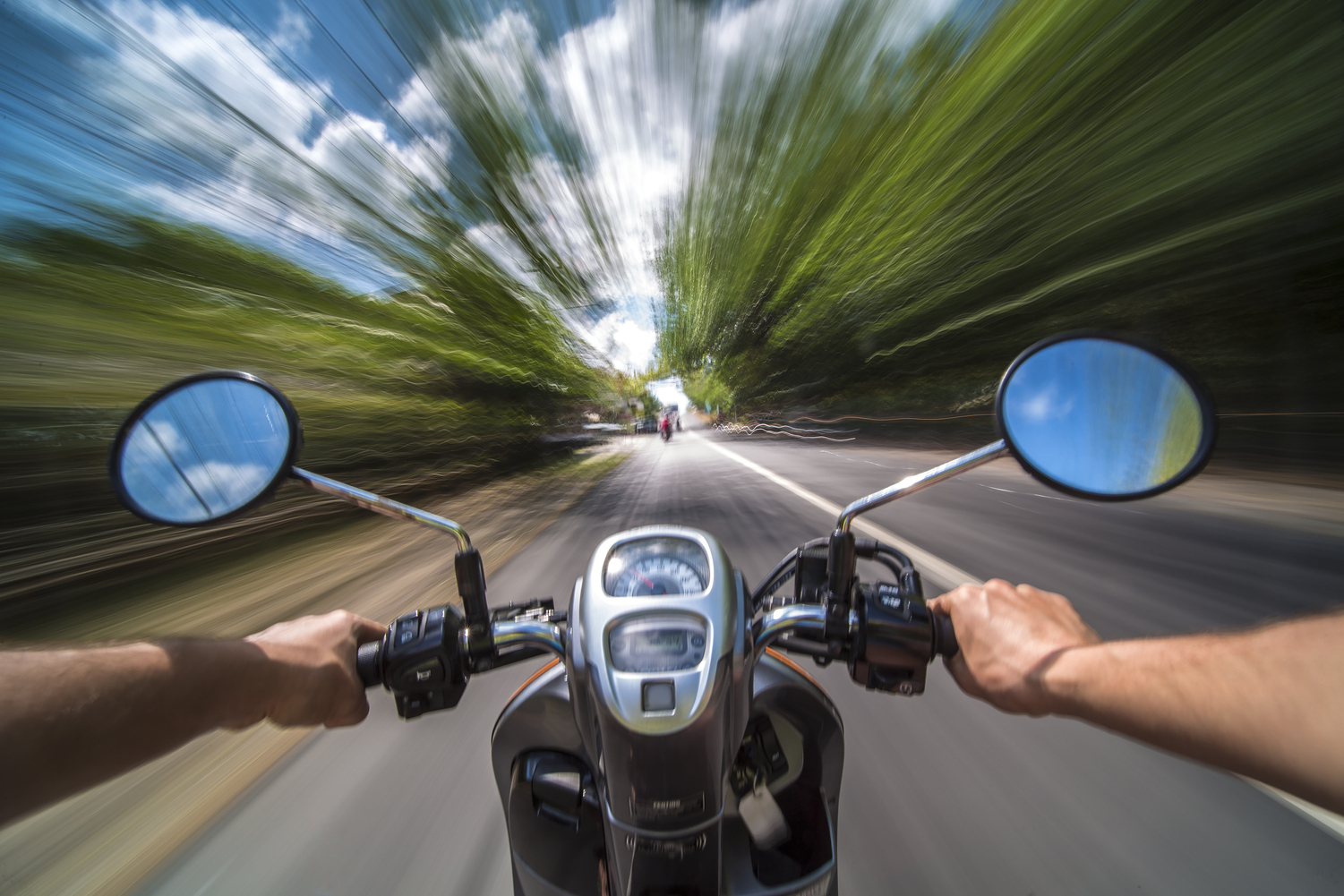 Bike riding in Bali