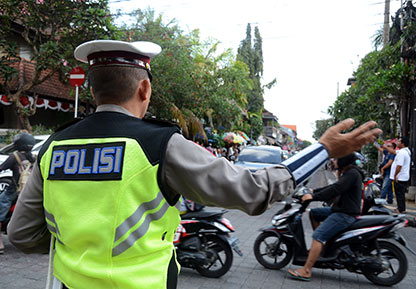 Traffic control in Bali