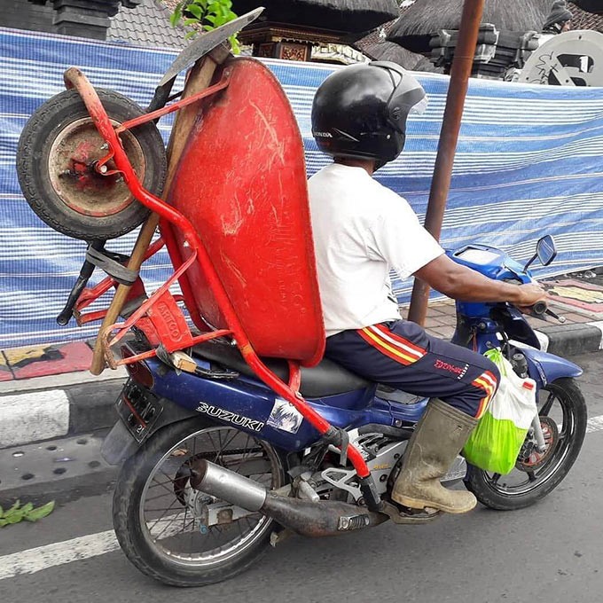 Comment transporter facilement un chariot à Bali Comment transporter facilement un chariot à Bali