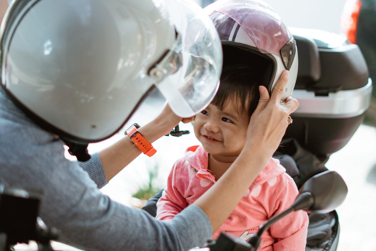Helmets and Protective Gear for Scooter Riders in Bali